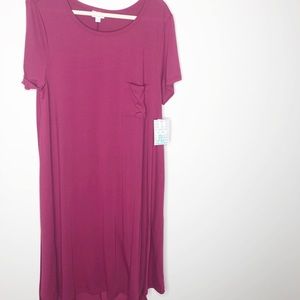 2XL LuLaRoe Carly in maroon